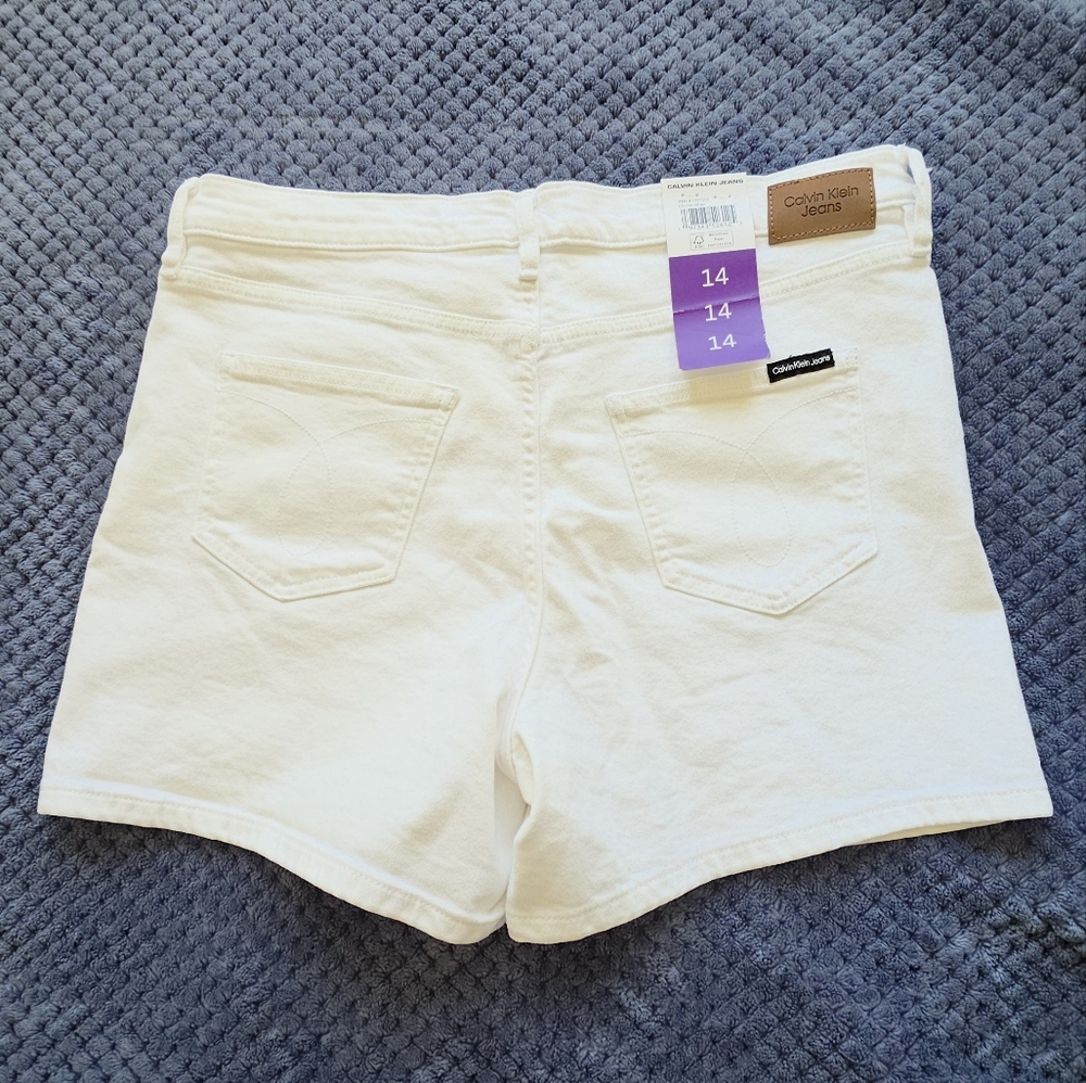 Calvin Klein White Jean Shorts Women - Picture 4 of 8
